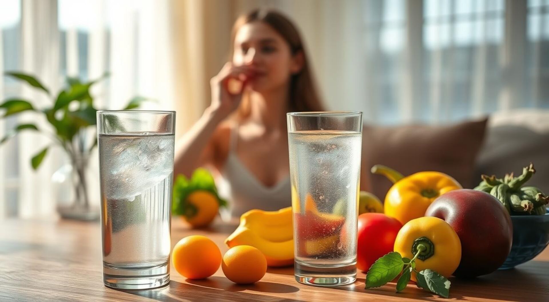 hidratação na rotina matinal