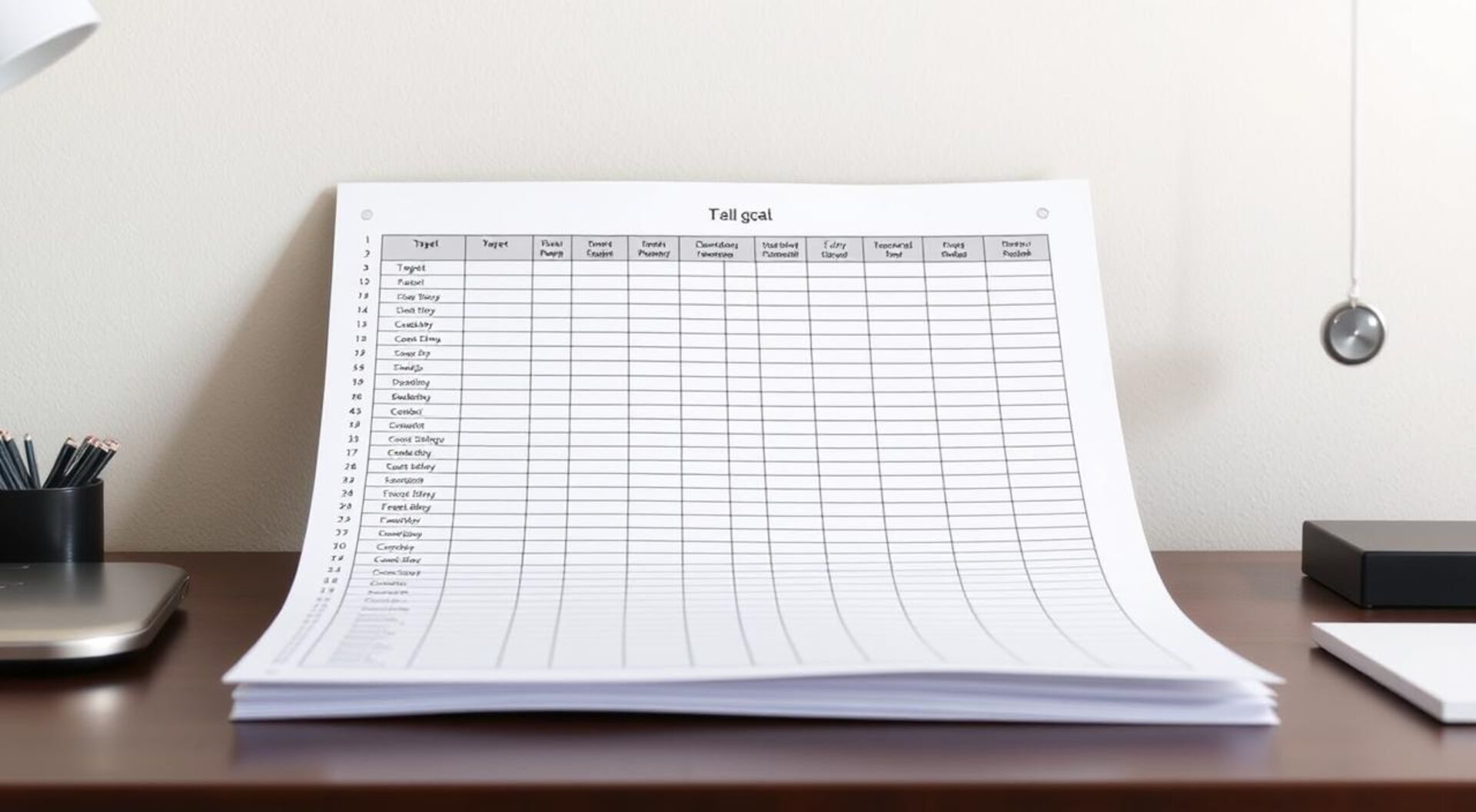 modelo de planilha de metas para baixar